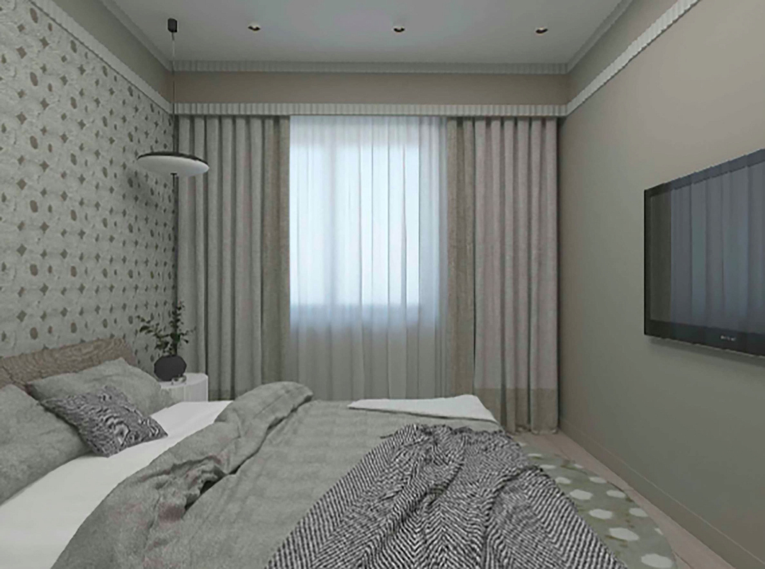 Типовой дизайн-проект однокомнатной квартиры в ЖК «Галактика» (43 м2)